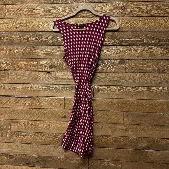 Banana Republic Sleeveless Belted Print Dress - Size Small - Picture 6 of 6